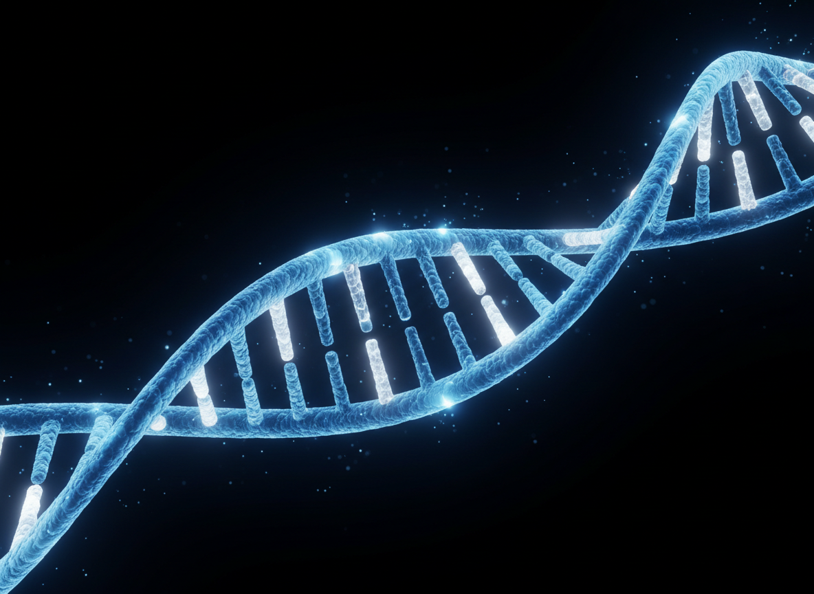 Genetics – realistic DNA double helix
